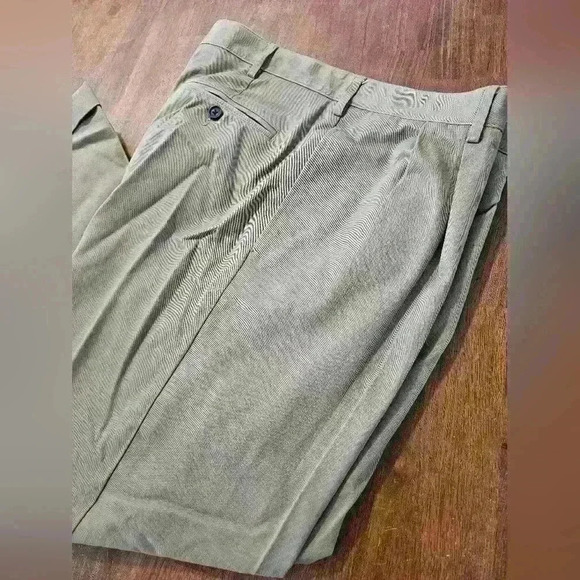 Mens Lands End khaki dress pants 35x30 - Picture 1 of 4